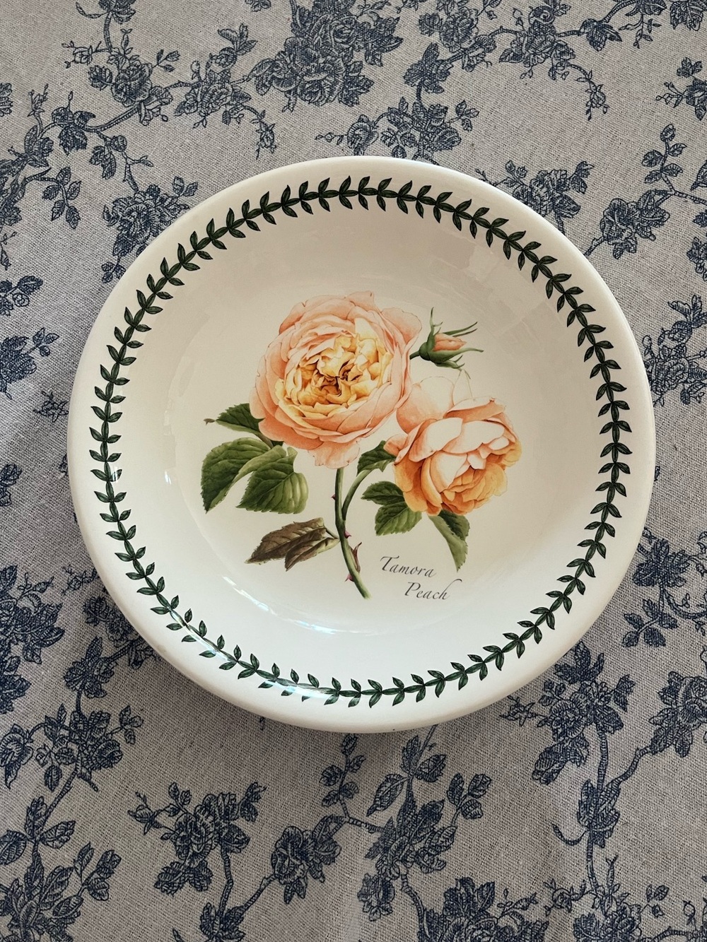 Portmeirion Botanic Roses Tamora Peach Pasta Bowl